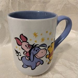 Disney Parks Cutie Fab Art Mug Castle Pooh Bear Eeyore Piglet 12 oz#18